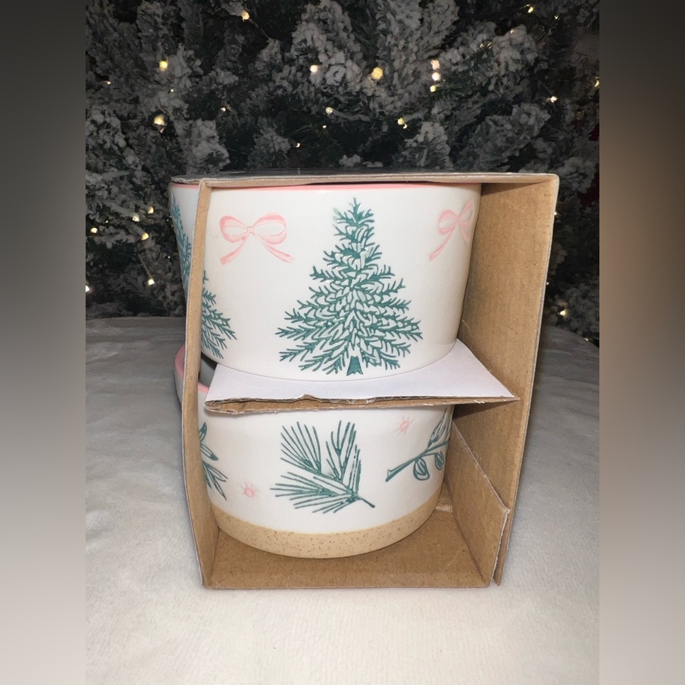 Holiday Tree Ramekin Set of 4 | Oven Safe | New in Box - Picture 3 of 5